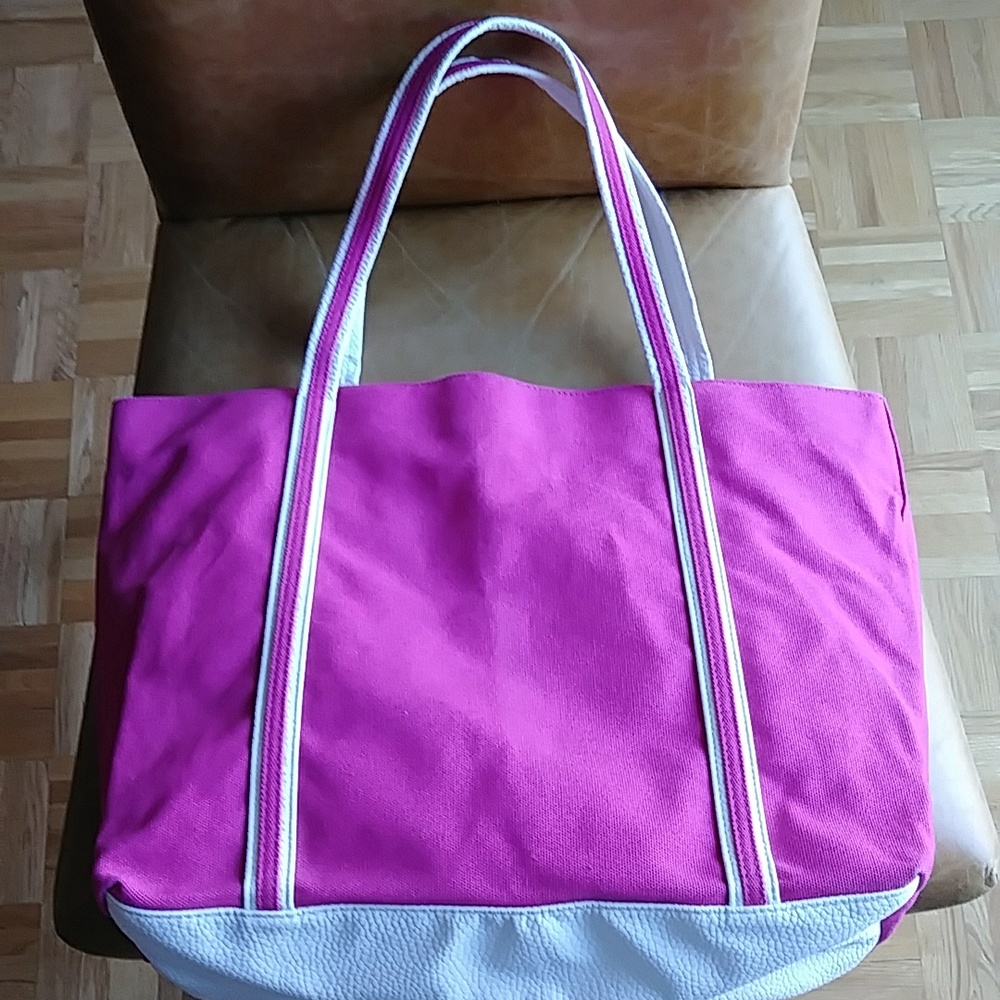 Givenchy pink canvas tote shoulder purse travel shopping beach bag - Picture 7 of 12